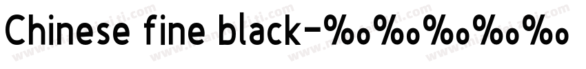 Chinese fine black字体转换